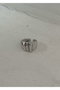Heliophilia Silver Anillo de Cuerpo de Latón Plateado Ajustable